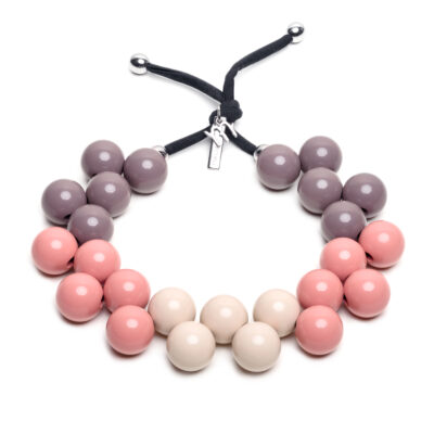 Collana Season Corda Rosa Carne Tortora